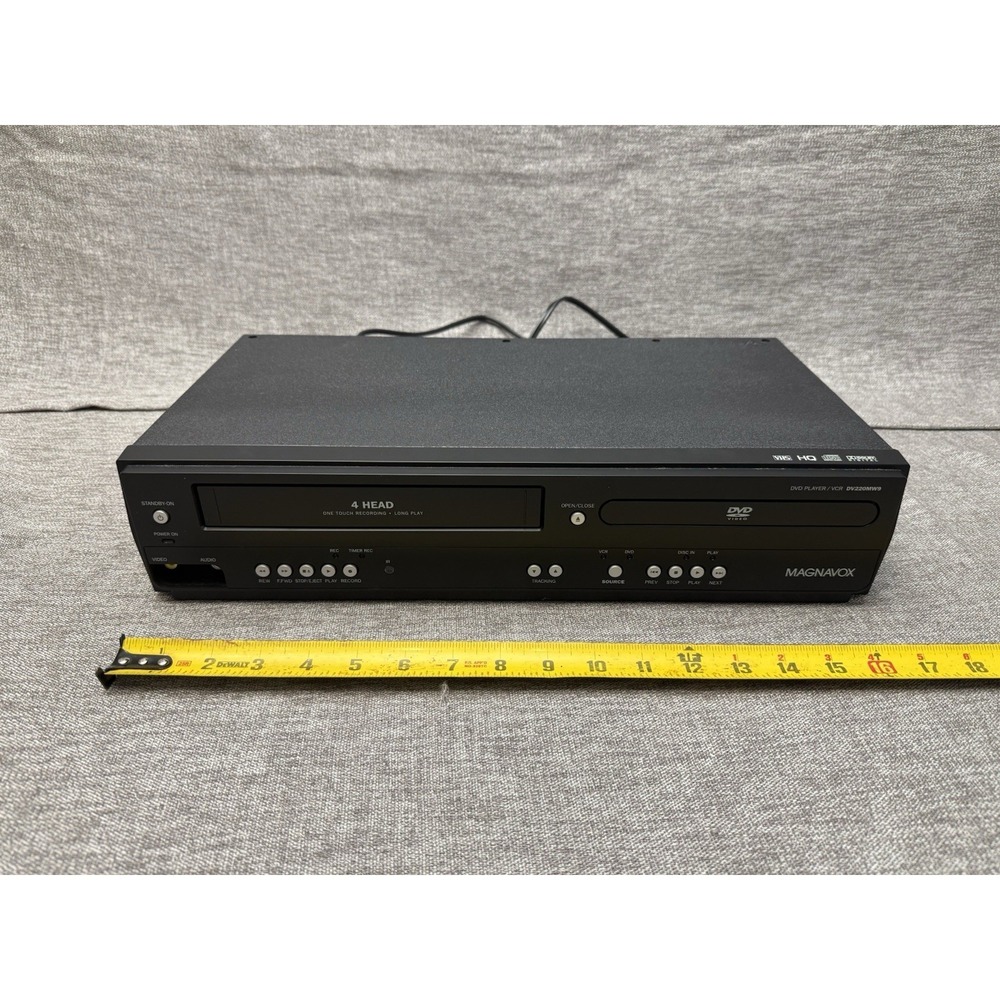 Untested VHS And DVD Combo Magnavox Vintage